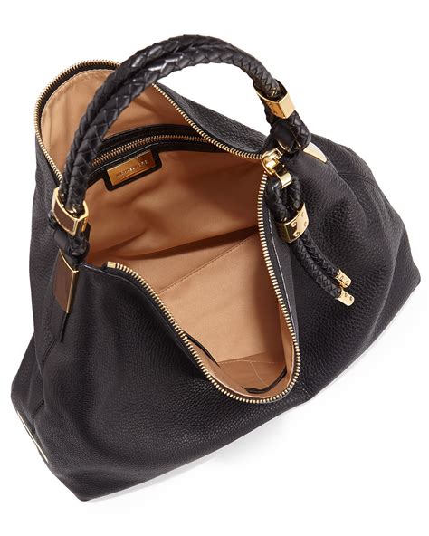 michael kors black leather skorpios handbag|Best 25+ Deals for Michael Kors Skorpios .